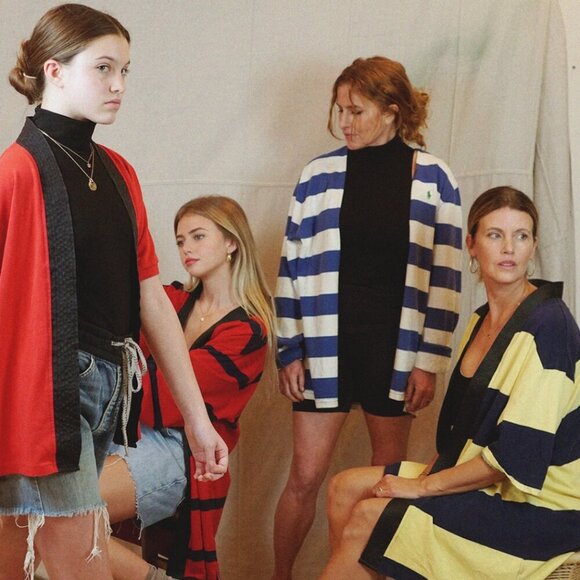 NWT Unity Service Upcycled Vintage Open Front Kimono Top Tropical Unisex - Picture 10 of 11